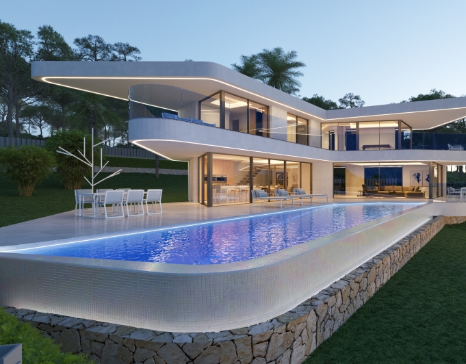 Luxusvilla mit privatem SPA mit Meerblick