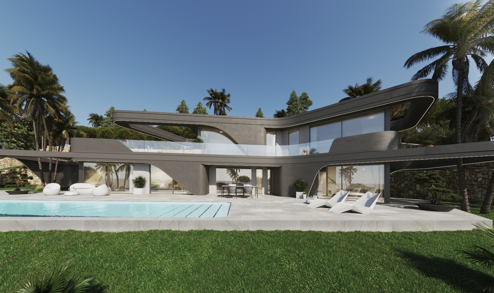 Moderne Avantgarde-Design-Villa in Javea