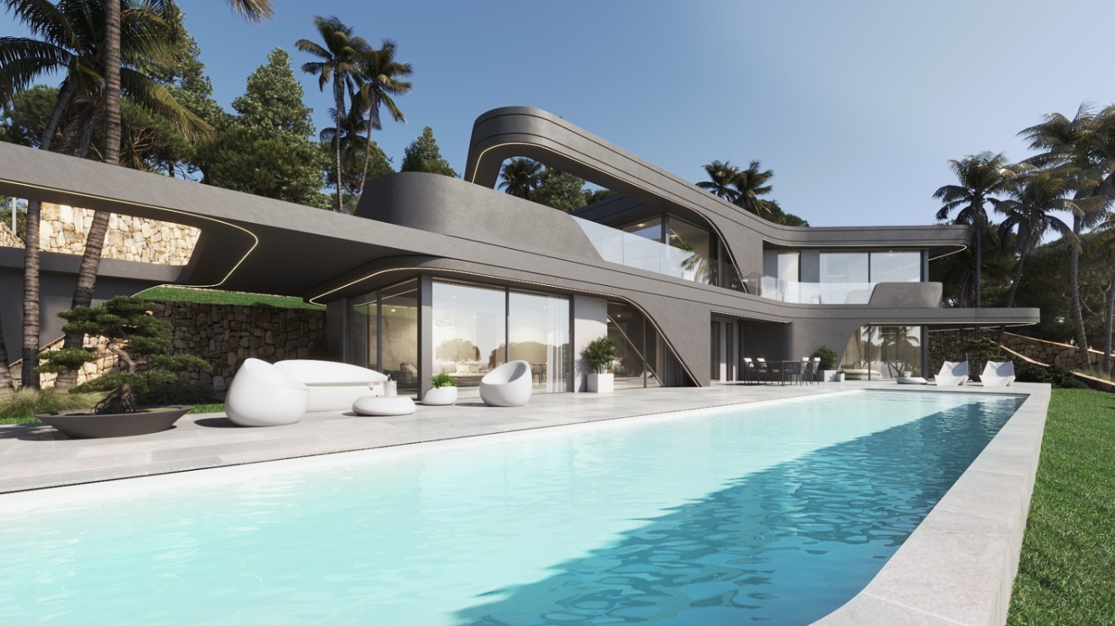 Moderne Avantgarde-Design-Villa in Javea