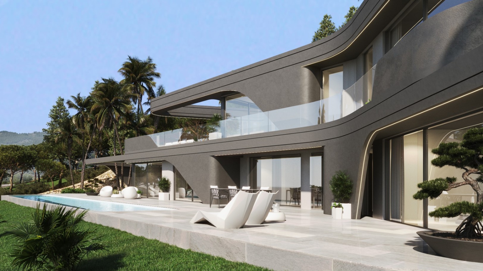 Moderne Avantgarde-Design-Villa in Javea