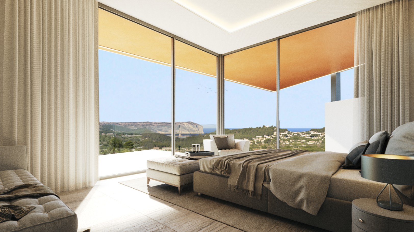 Opulente Villa mit 4 Schlafzimmern und Panoramablick und Infinity-Pool