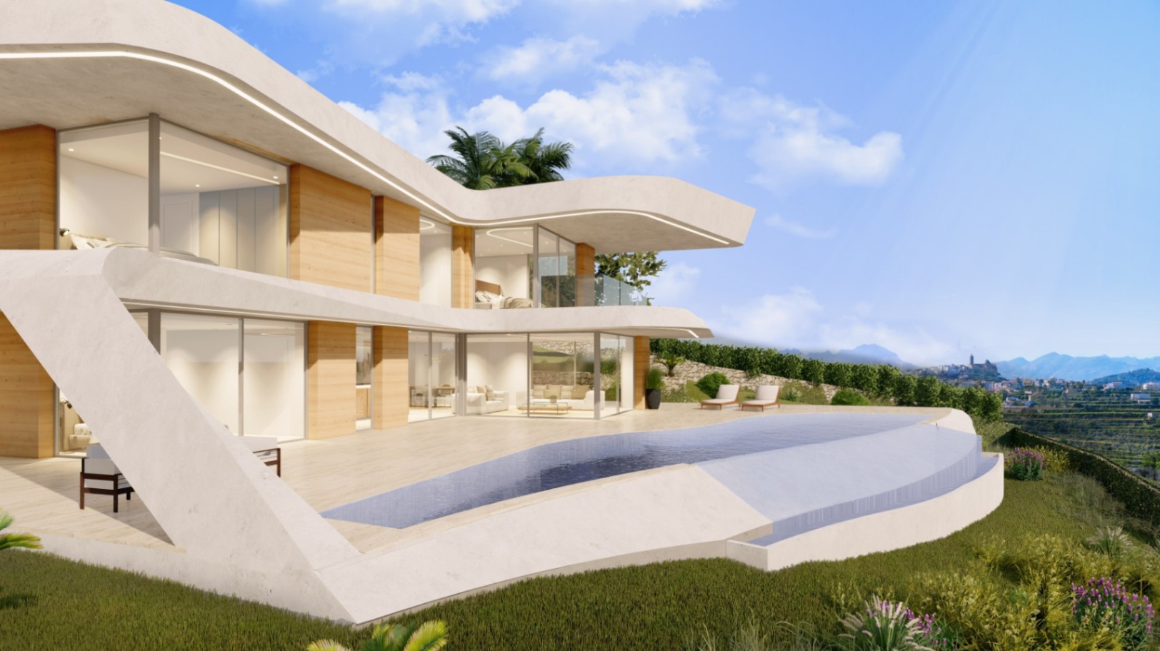 Zeitgenössische Eleganz mit Panoramablick: Entdecken Sie dieses einzigartige architektonische Juwel