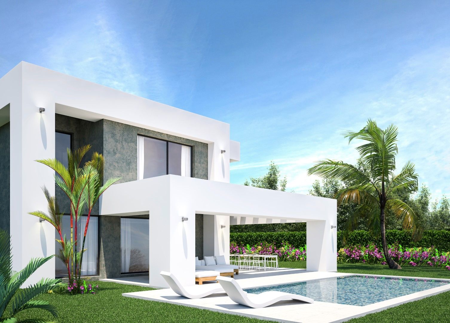 Luxusvilla mit modernem Design und 3 Schlafzimmern