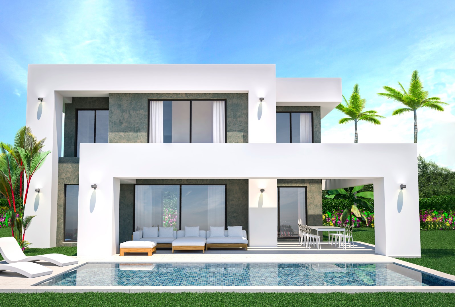 Luxusvilla mit modernem Design und 3 Schlafzimmern