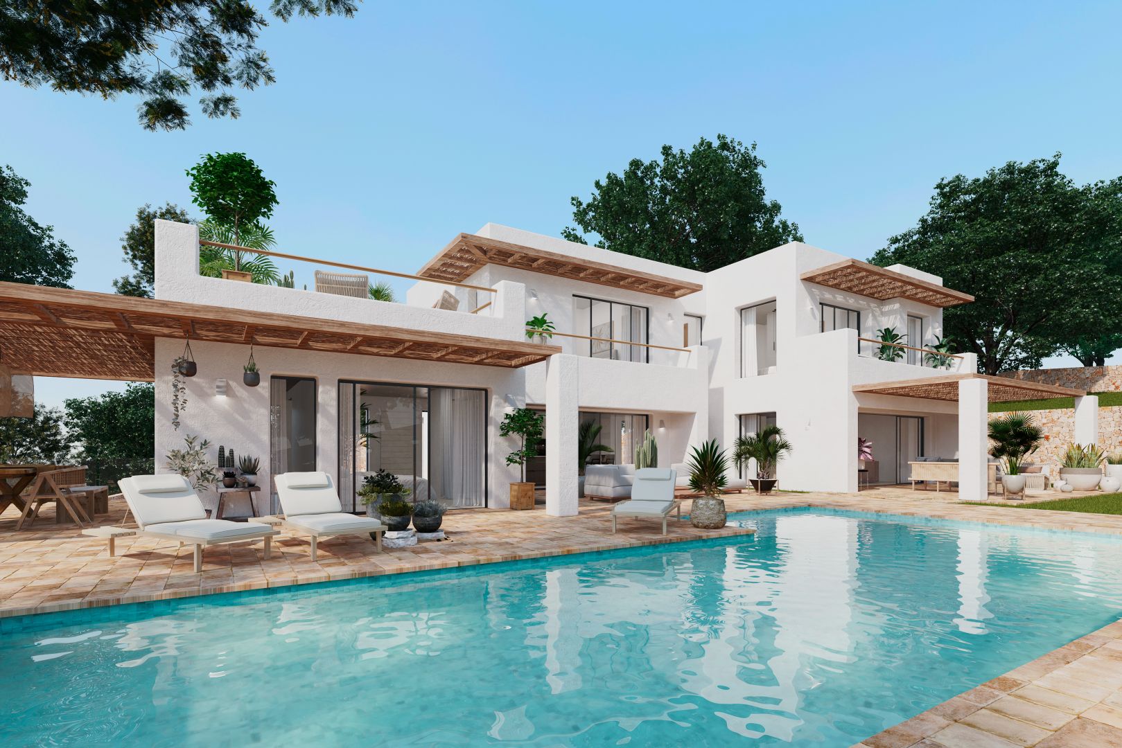 Luxuriöses Wohnen enthüllt: Opulente mediterrane Villa mit spektakulärer Aussicht