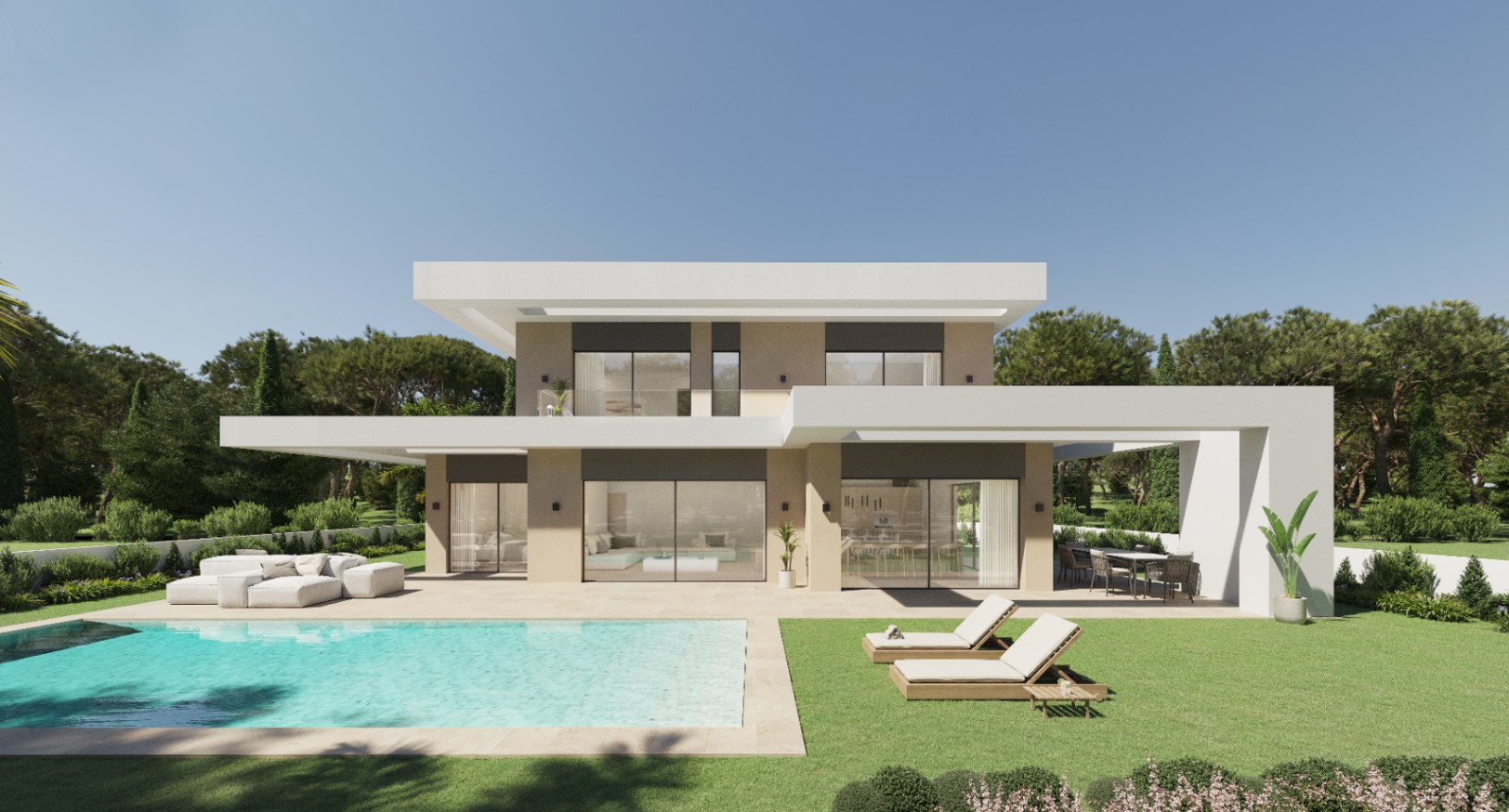 EIN ZEITGENÖSSISCHES DESIGNPROJEKT IN BESTER LAGE IN JAVEA, IN DER NÄHE VON STRÄNDEN UND ANNEHMLICHKEITEN