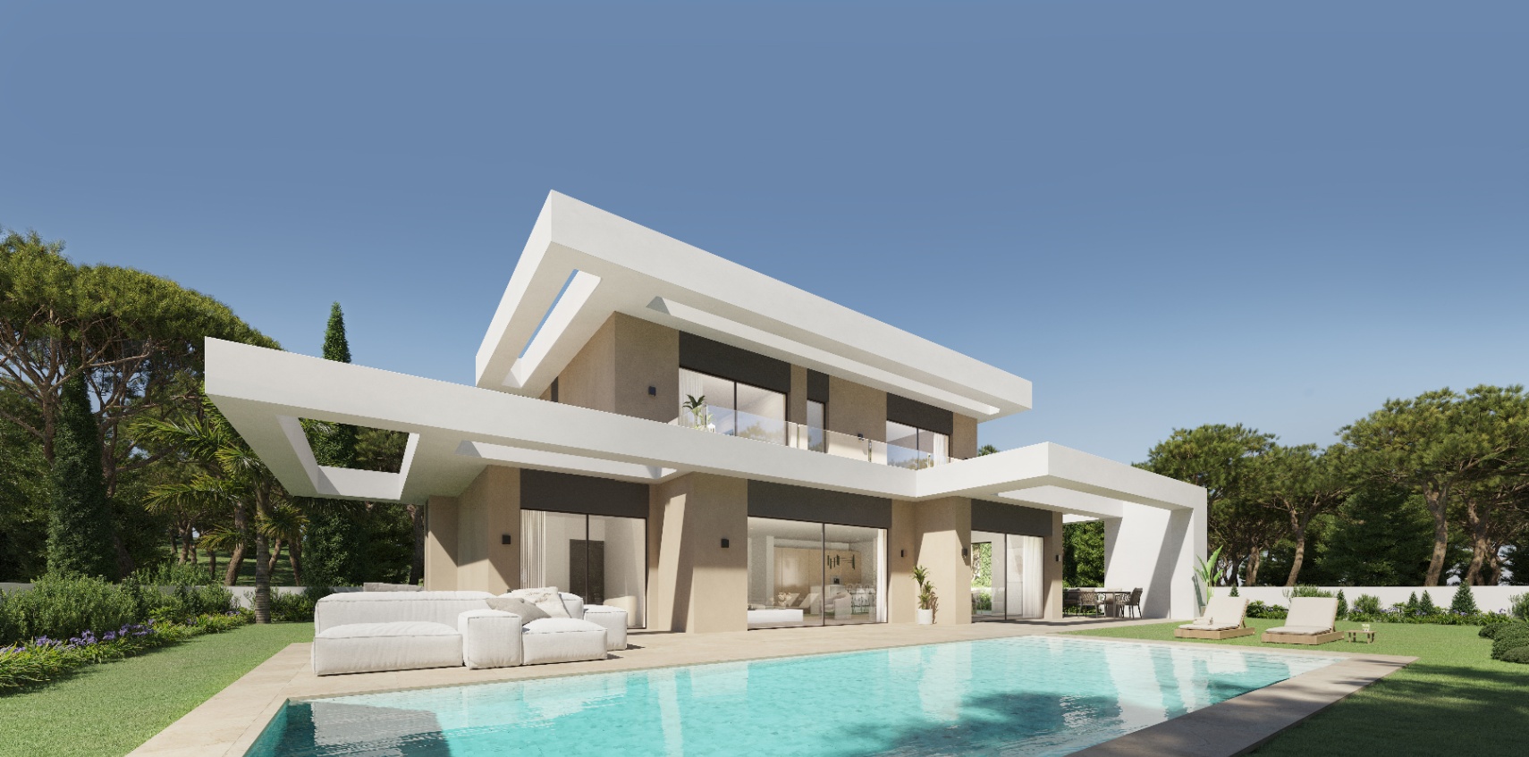 EIN ZEITGENÖSSISCHES DESIGNPROJEKT IN BESTER LAGE IN JAVEA, IN DER NÄHE VON STRÄNDEN UND ANNEHMLICHKEITEN