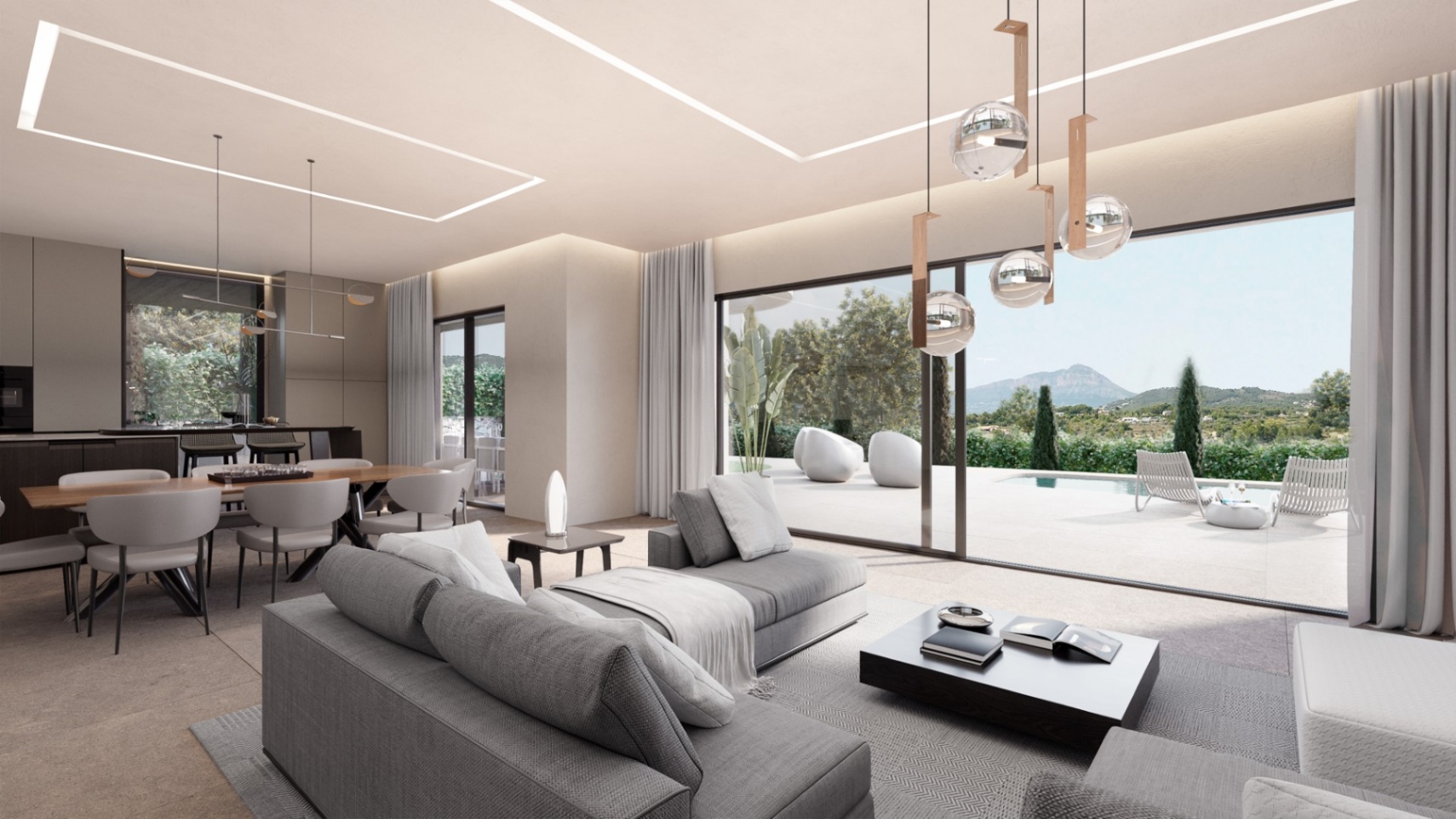Moderne, atemberaubende moderne Villa mit 4 Schlafzimmern und 4 Bädern