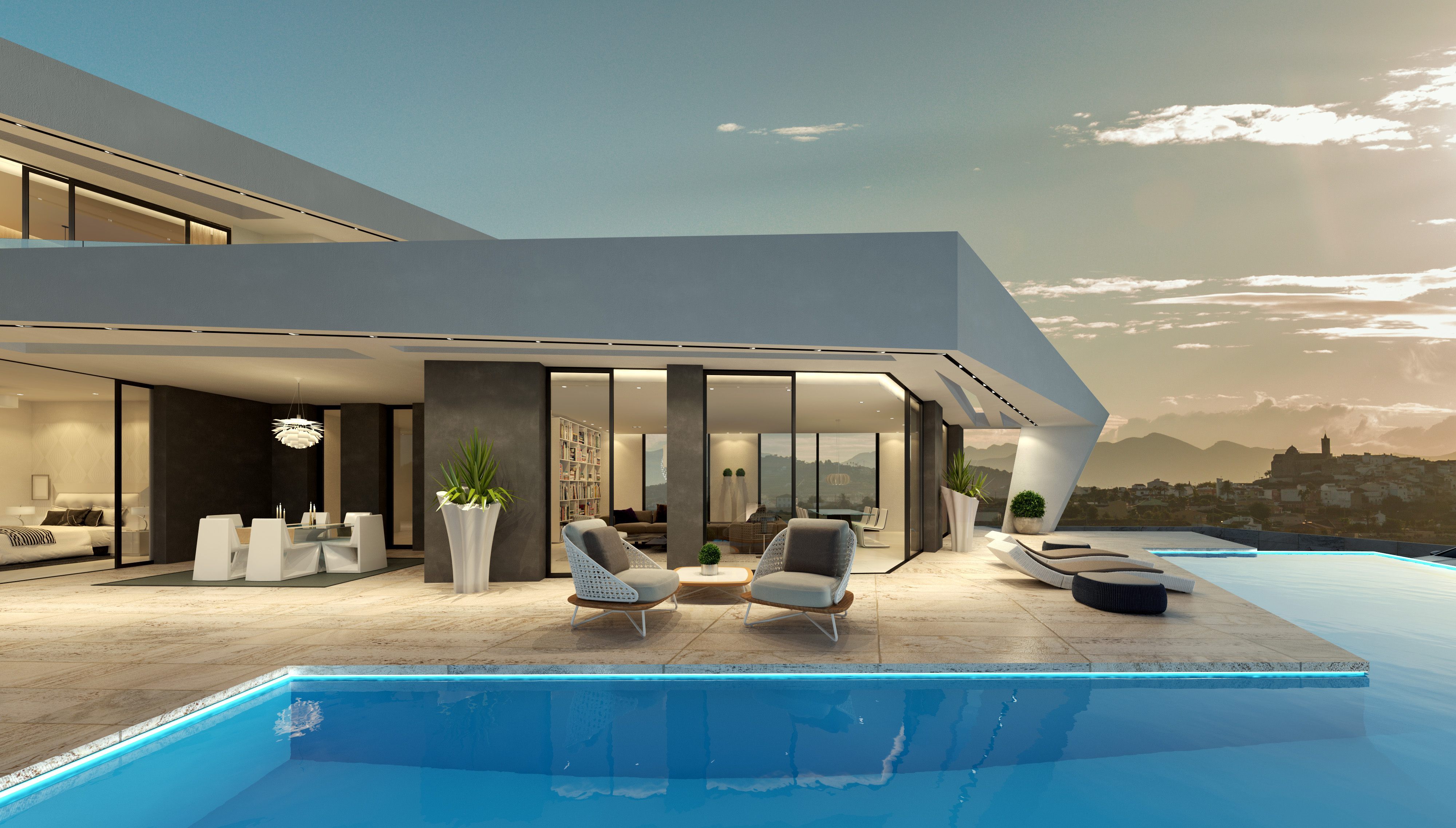 Schöne und voll möblierte moderne Villa zum Verkauf in Javea mit herrlicher Aussicht