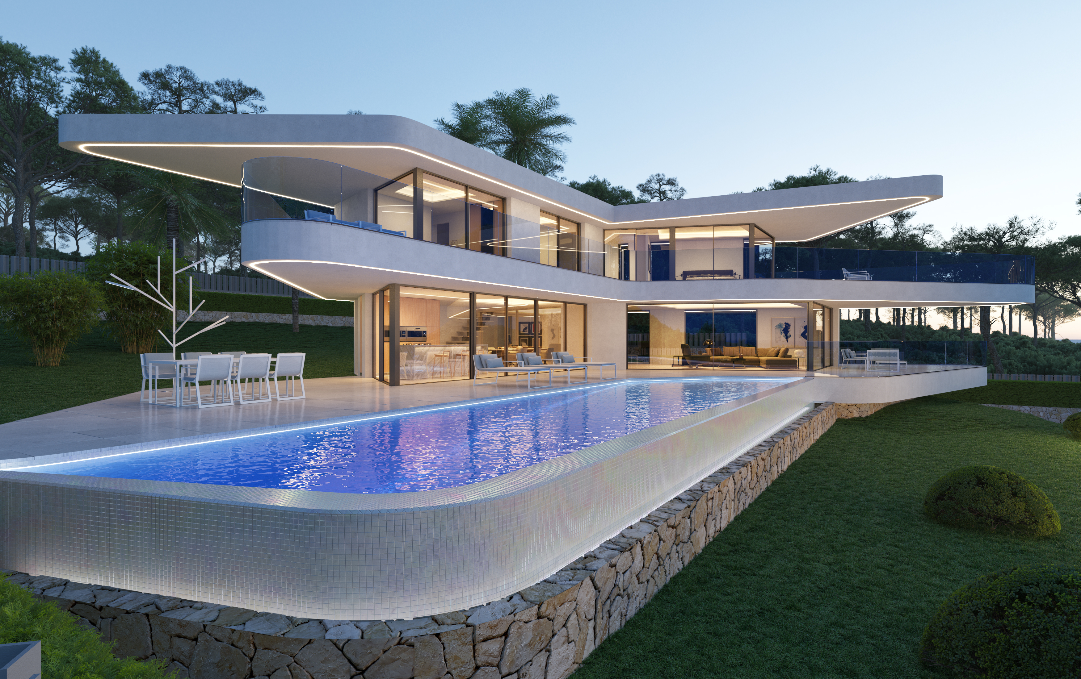 Luxusvilla mit privatem SPA mit Meerblick