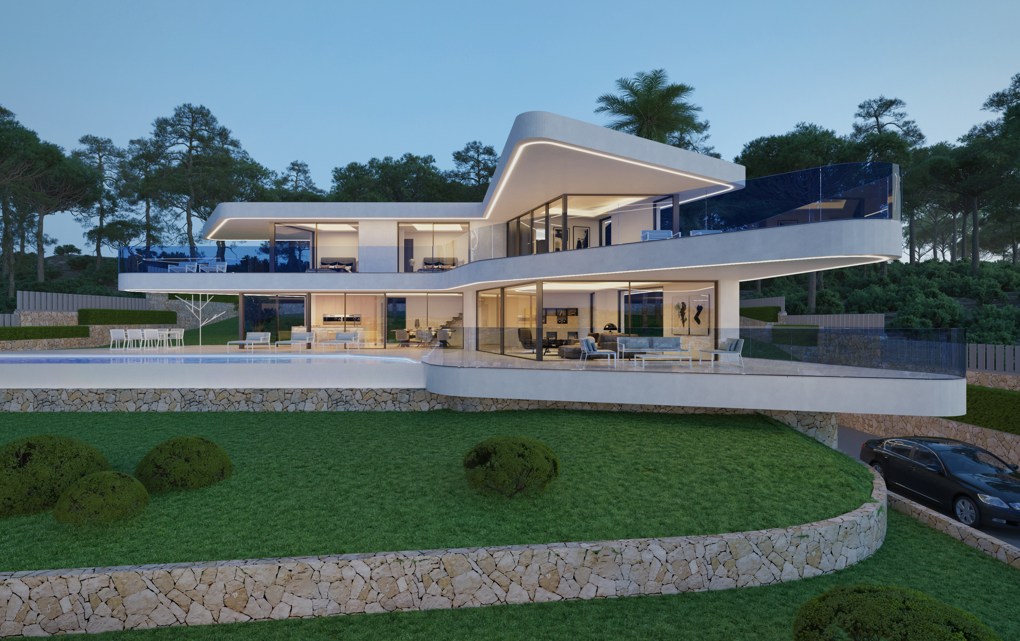 Luxusvilla mit privatem SPA mit Meerblick