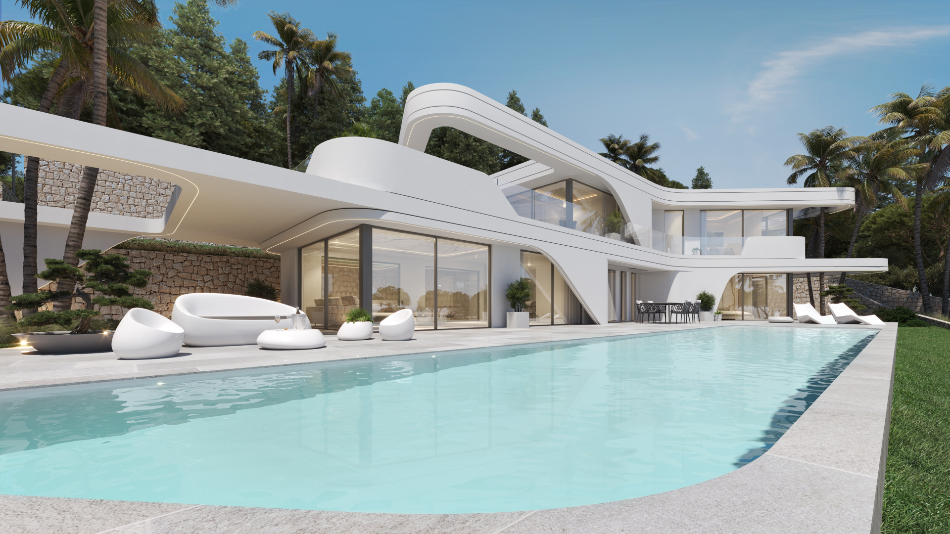 Moderne Villa mit Meerblick in Javea