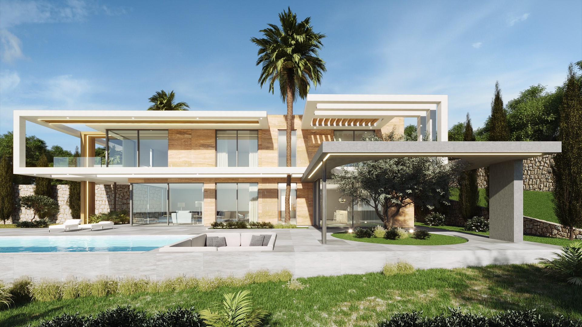 Moderne Villa mit 3 Schlafzimmern