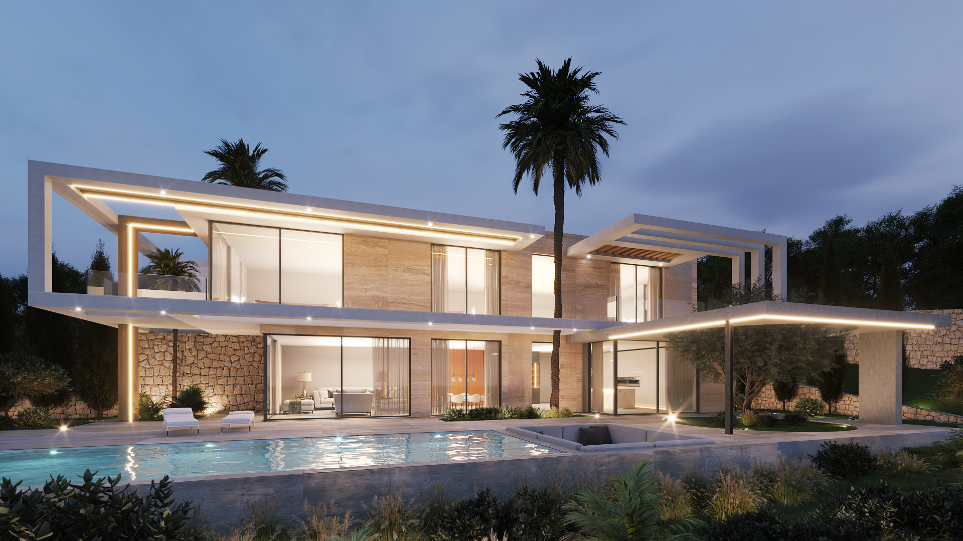 Moderne Villa mit 3 Schlafzimmern