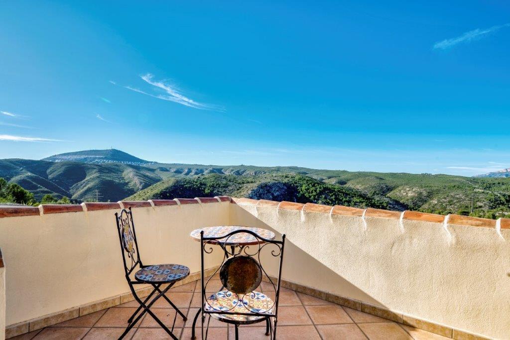 5 Bett Villa zum Verkauf auf Granadella Naturpark mit atemberaubender Aussicht zum Verkauf
